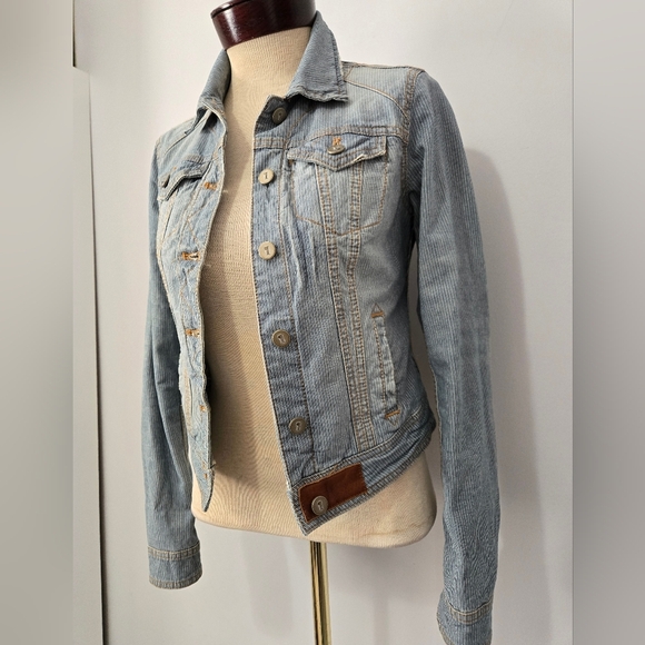 ANTHROPOLOGIE PILCRO AND THE LETTERPRESS Denim Railroad jacket. Size XS - Picture 2 of 13